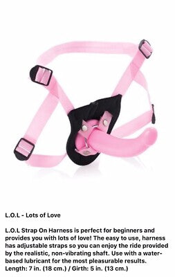 LOL Silicone Strap-On with Harness "Lots Of Love"