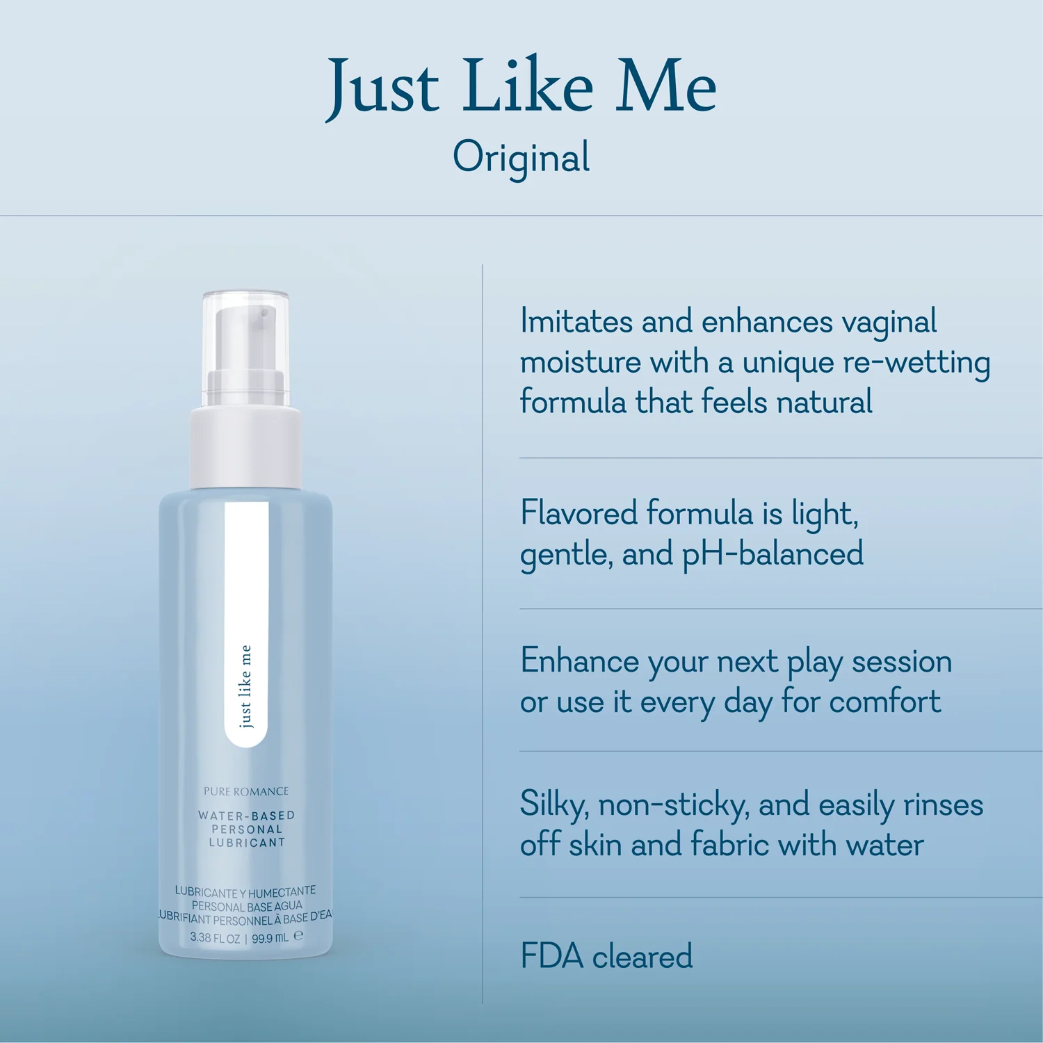 Just Like Me Waterbased Lubricant