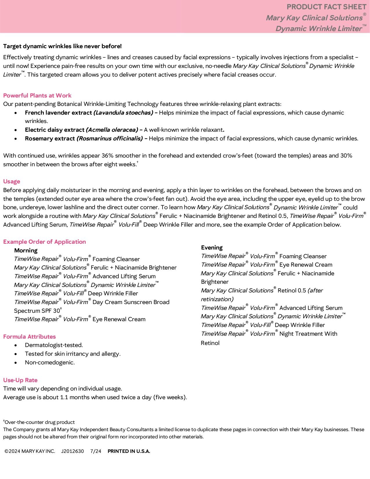 Wrinkle Limiter Clinical Solutions® Dynamic Wrinkle Limiter™