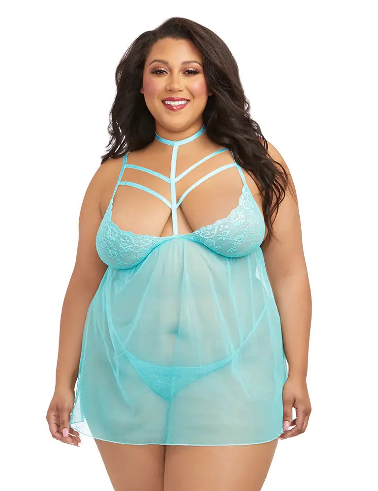 Venetian Teal Babydoll